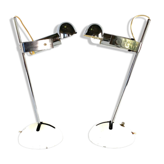 Robert Sonneman, pair of T395 Table Lamp for Luci Milan, 1972