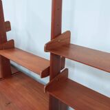 Mid century modular teak bookcase AV Arredamenti 1960s