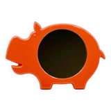Space Age Wall Mirror with Hippo Shape Poss Denmark, 1960/70s