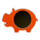 Space Age Wall Mirror with Hippo Shape Poss Denmark, 1960/70s