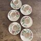 Coffee cups and saucers in Desvres earthenware.