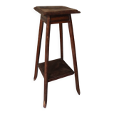 High wooden shelf