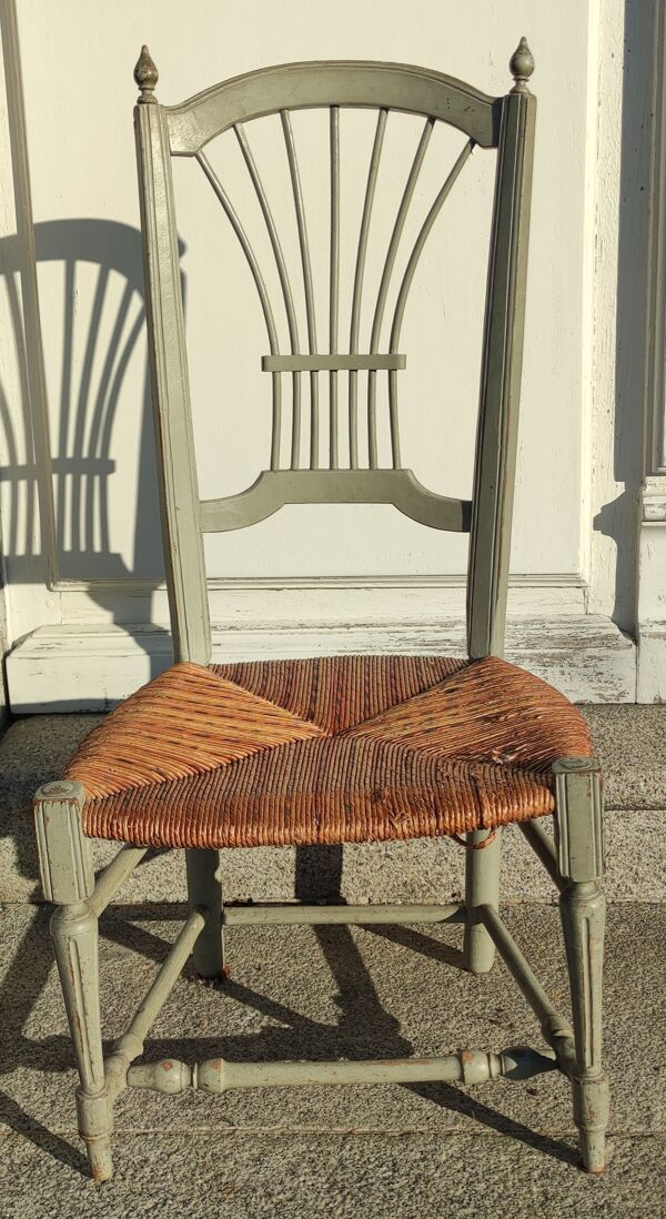 Ancienne chaise à langer Louis XVI