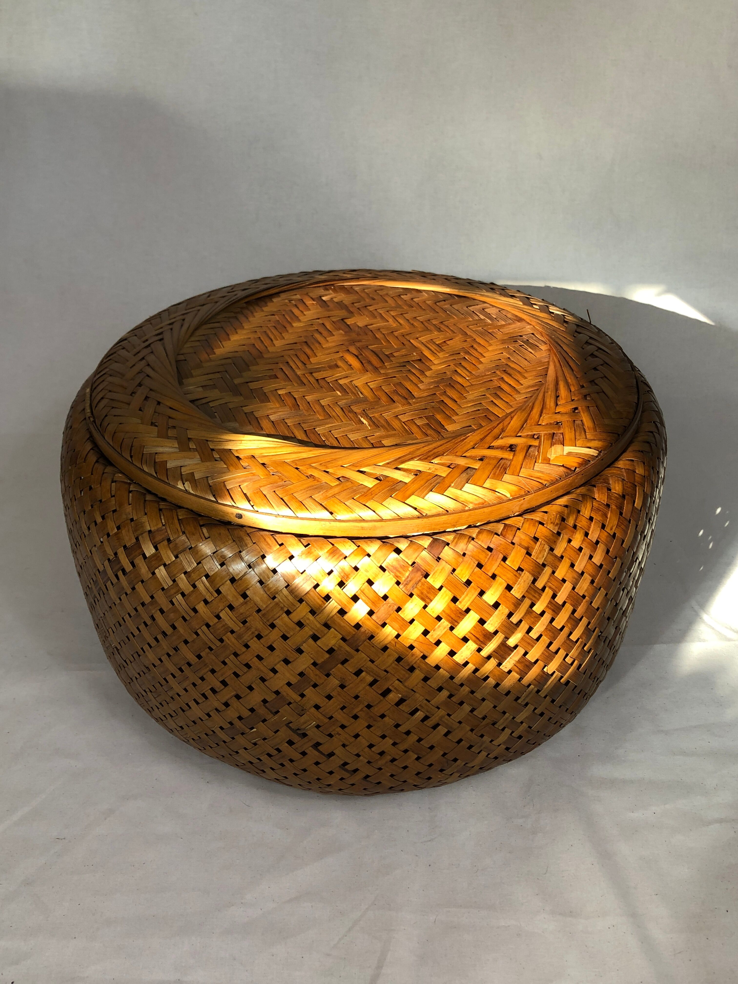 Braided vintage storage box