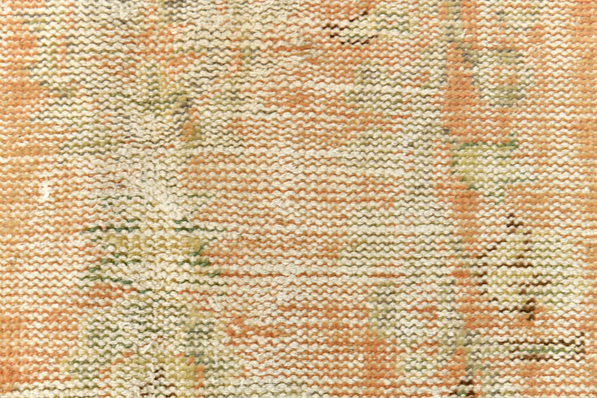 5x9 Vintage Oriental & Bordered Pattern Orange Turkish Rug, 170x274Cm