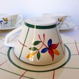 Service à café vintage Gien modèle Tamaris en porcelaine