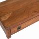 Table furniture de metier brown small bedside old teak drawer piece of origin india