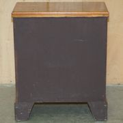 Vintage walnut commode with sliding top in Butler style.
