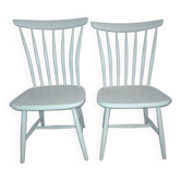 Lot de 2 chaises vintage scandinaves Akerblom en bouleau, Suède, 1955