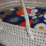 Wicker baby bassinet