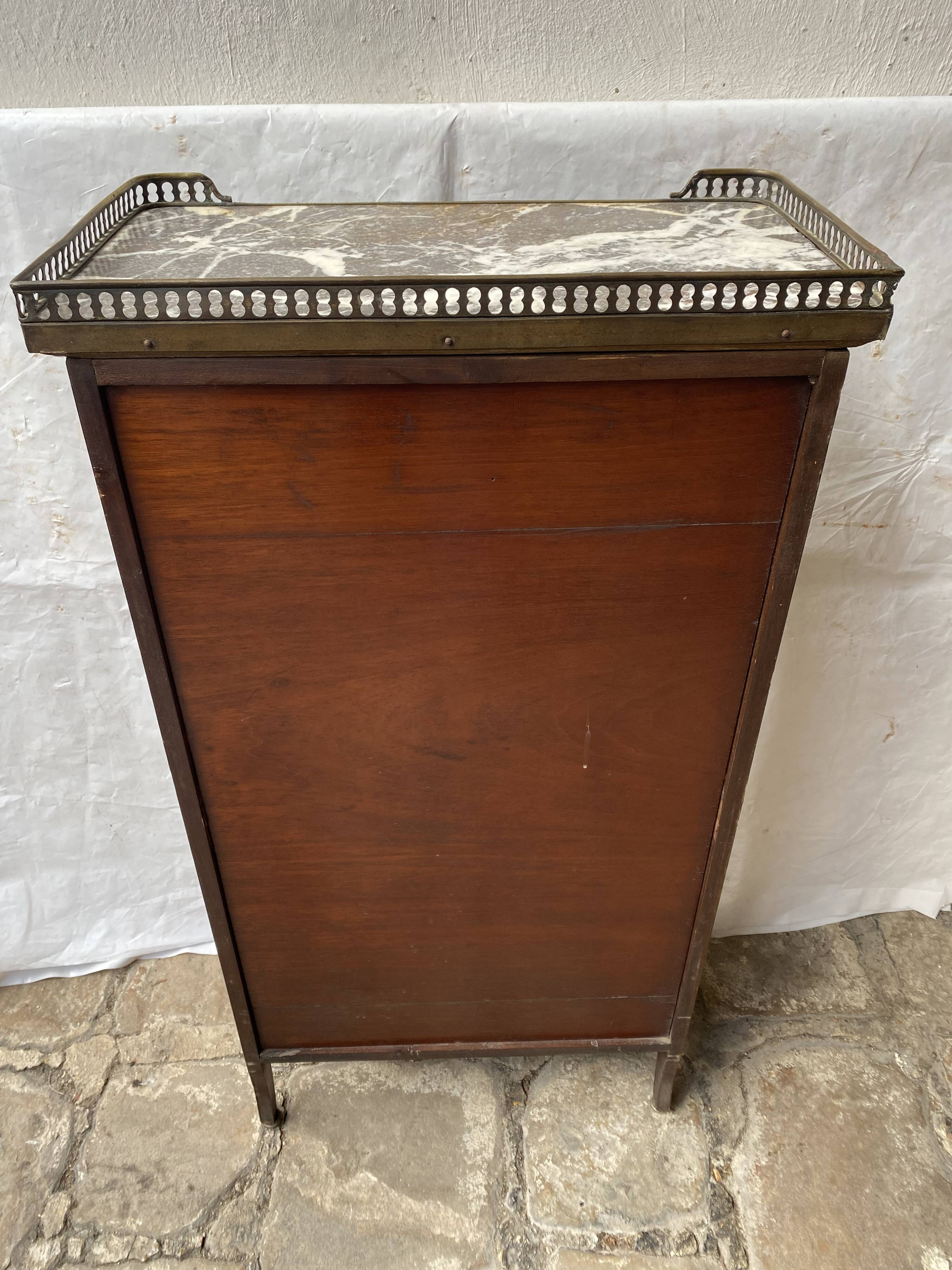 Mahogany and marble desk