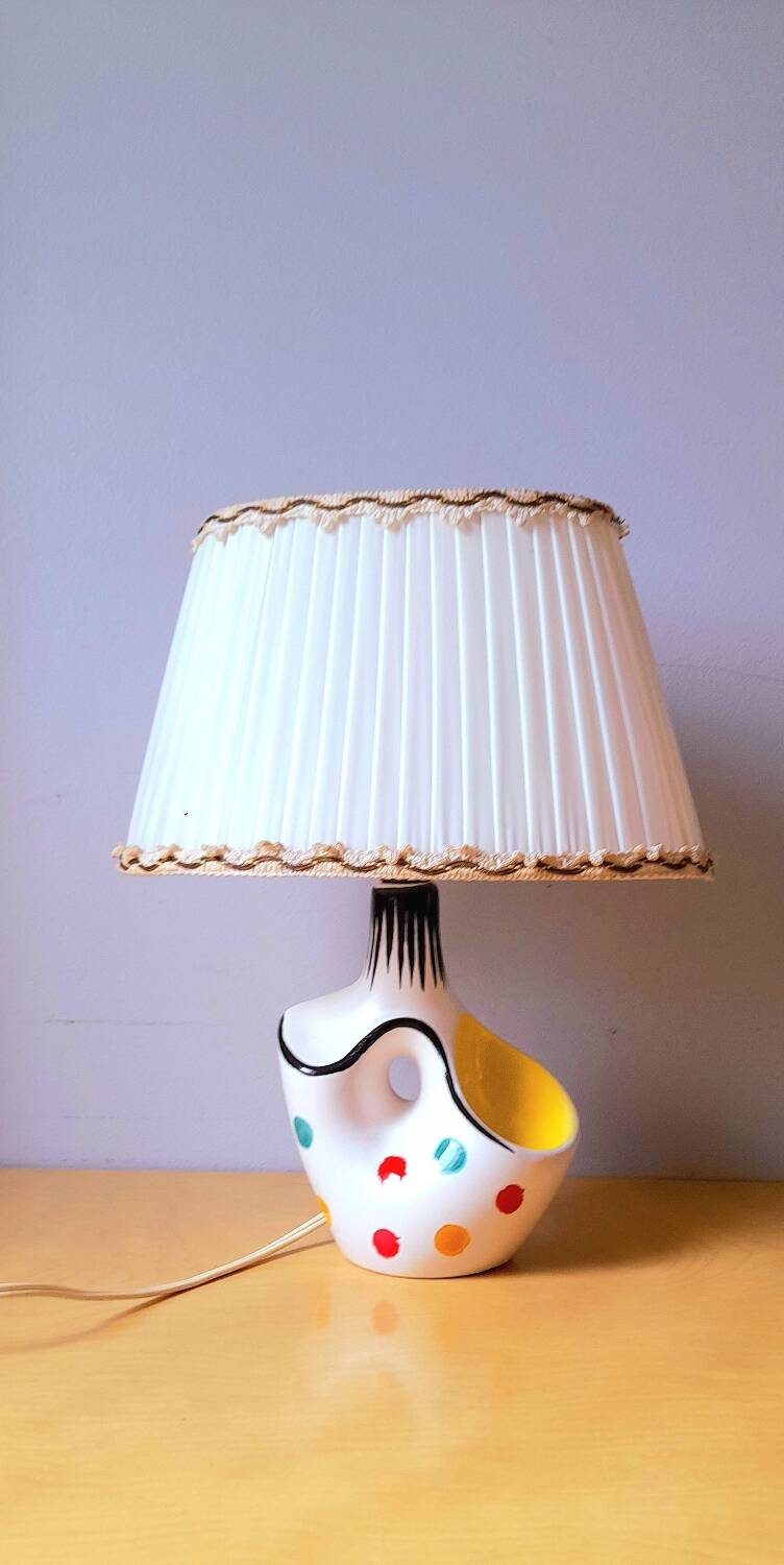 Lampe en céramique 1950