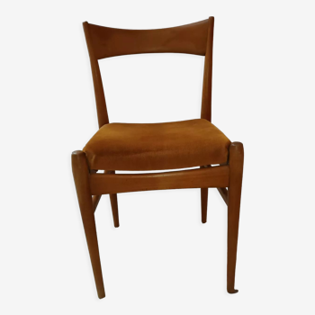 Vintage teak and beech chair, Denmark 1960