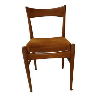 Vintage teak and beech chair, Denmark 1960