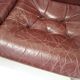 1980 Three-Seater Leather Sofa, Tone Czechoslovakia