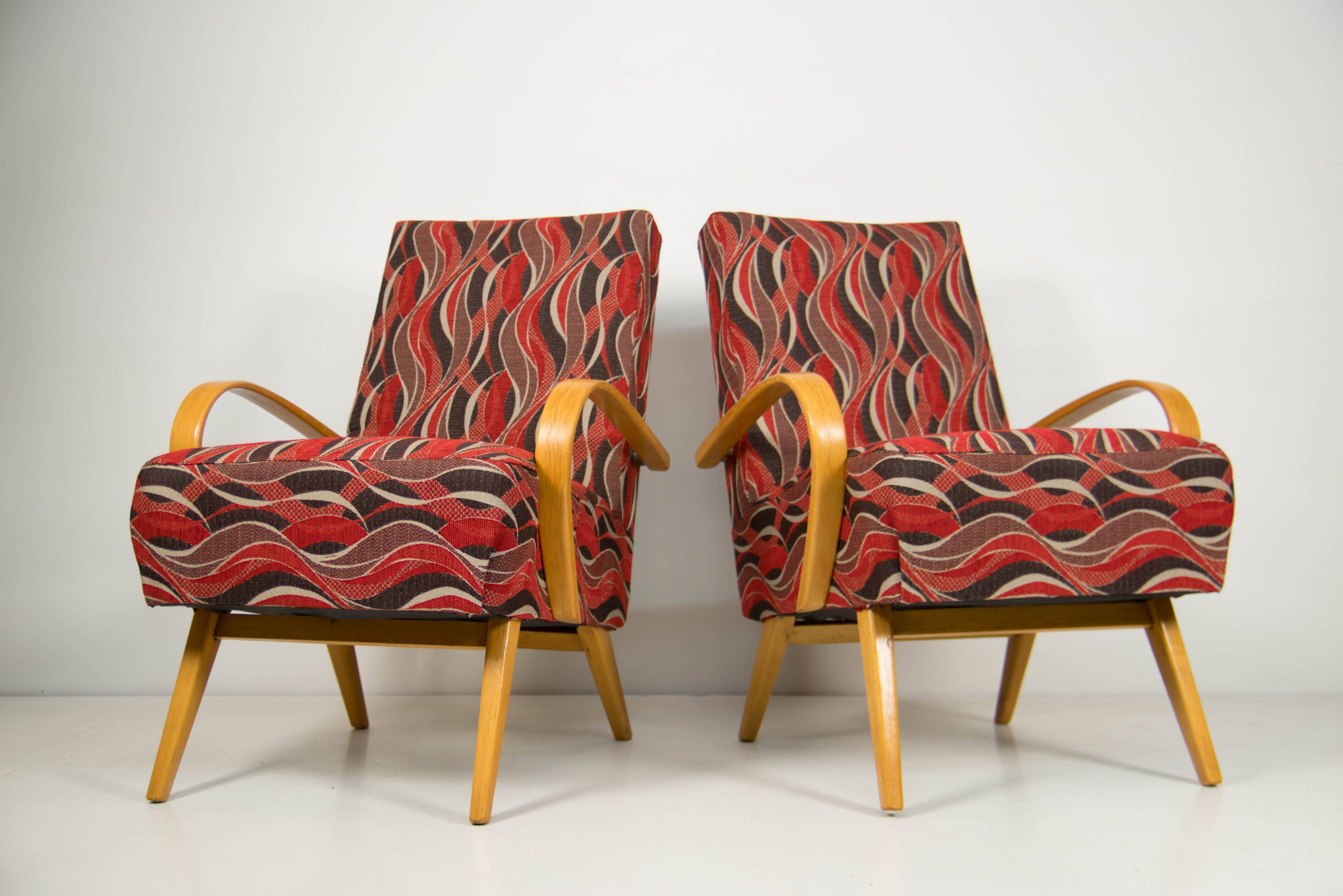 Pair of Armchairs by Jindrich Smidek, Czechoslovakia, 1960s