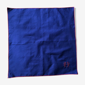 Hand-embroidered revalorized cotton towel
