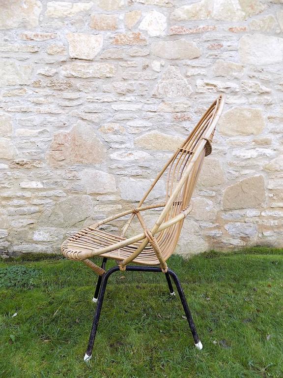 Fauteuil en osier