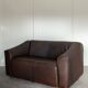 Canapé deux places vintage DS-47 par De Sede, siège extensible en cuir Neck 1970