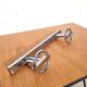 1950s chrome double wall-mounted coat rack