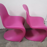 Pair of Panton chairs by Verner Panton, Vitra
