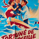 Original cinema poster "Fortuné de Marseille" 60x80cm 1952