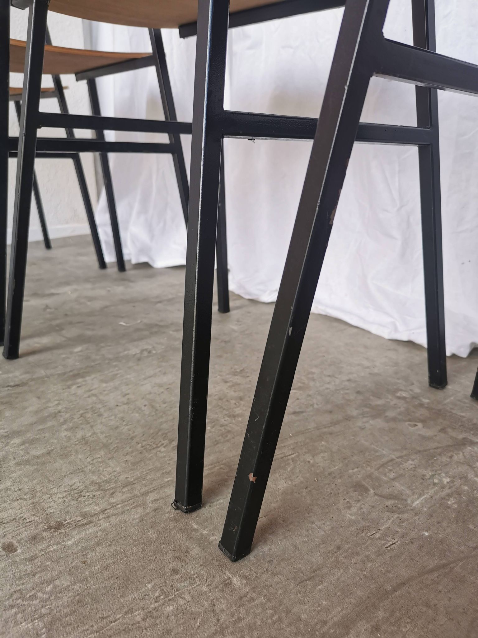 Vintage Industrial School Chairs - STOL Kamnik - 70s Yugoslavia - Set of 6