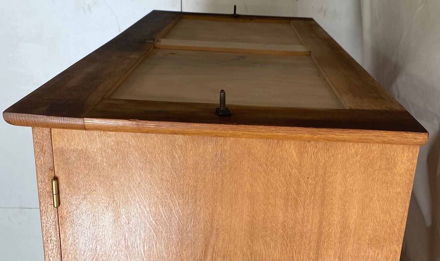 Vintage cupboard with compass feet