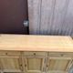 Louis XV buffet stripped in solid cherry wood 1970 165cm