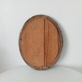 19th-century antique mirror in wood and stucco.