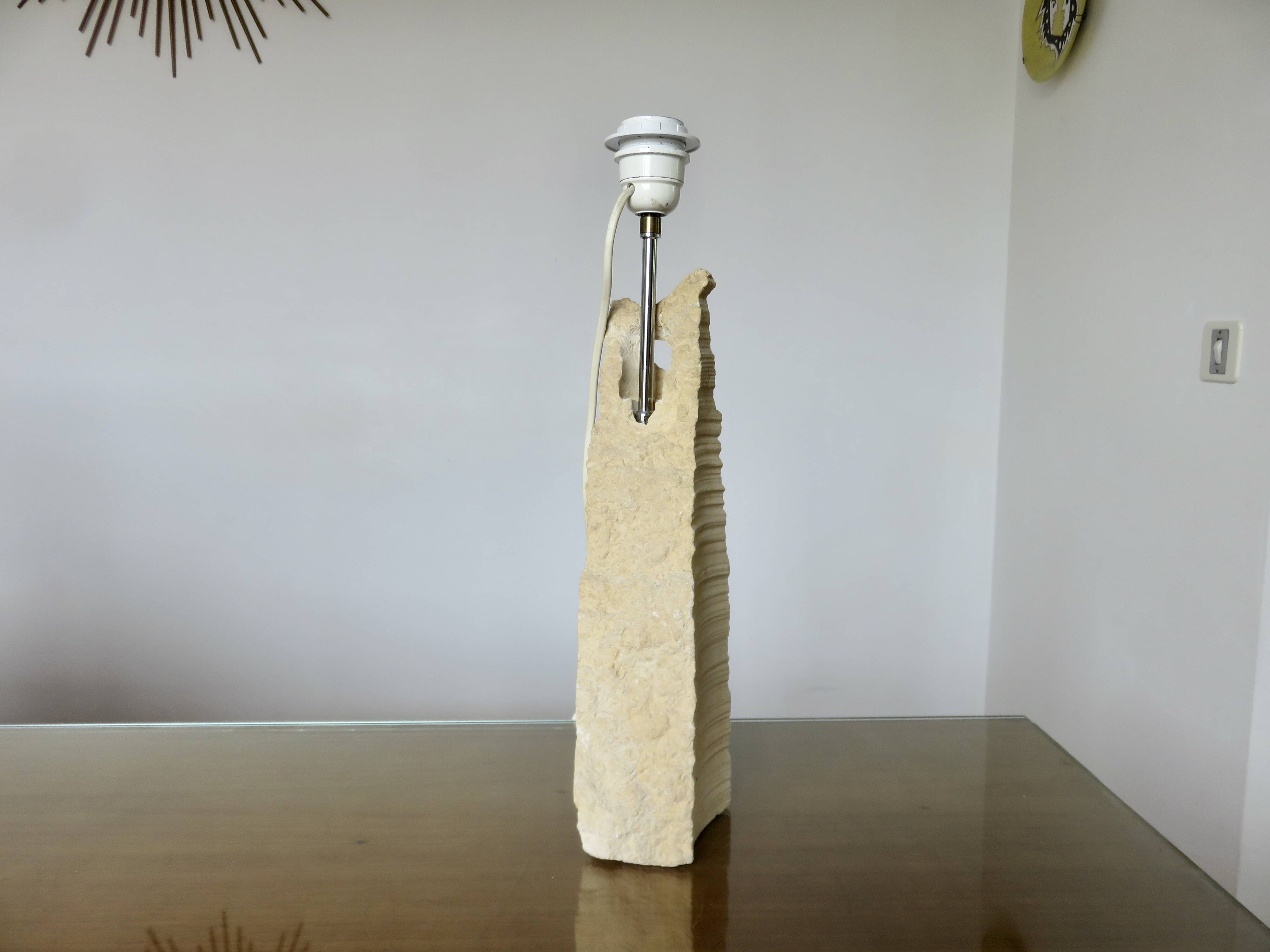 Luberon stone lamp, 1980