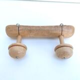 Small mushroom wood patère