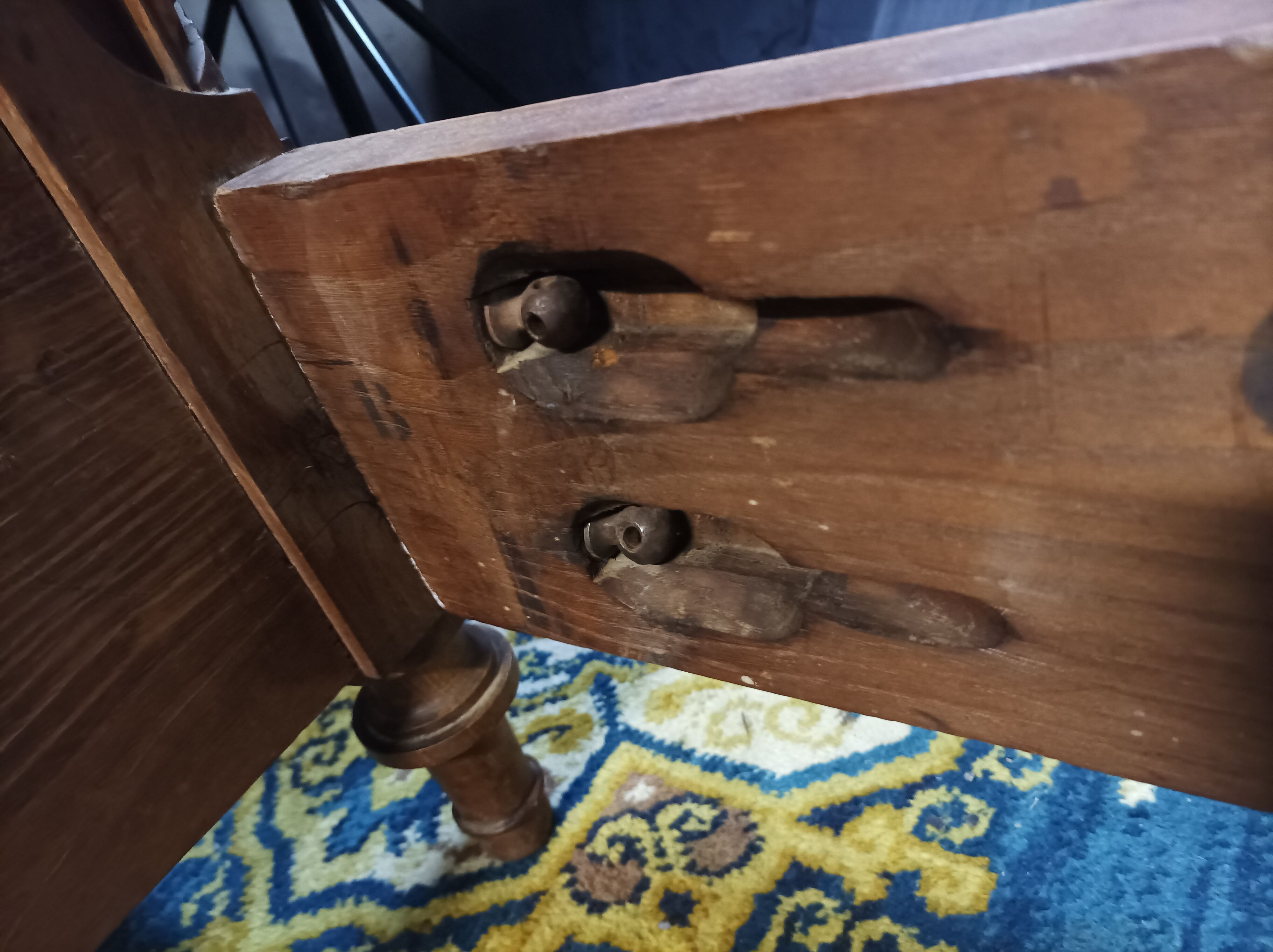 Louis XVI walnut bed