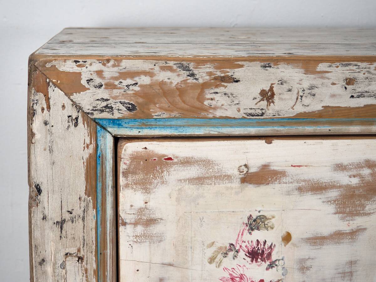 Antique white solid wood sideboard (circa 1920)