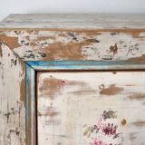 Antique white solid wood sideboard (circa 1920)