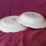 Set of 2 round ceramic dishes Fleuries Saint Amand