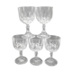 Verres en cristal x 5