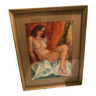 Watercolor, nude of Madeleine Charles