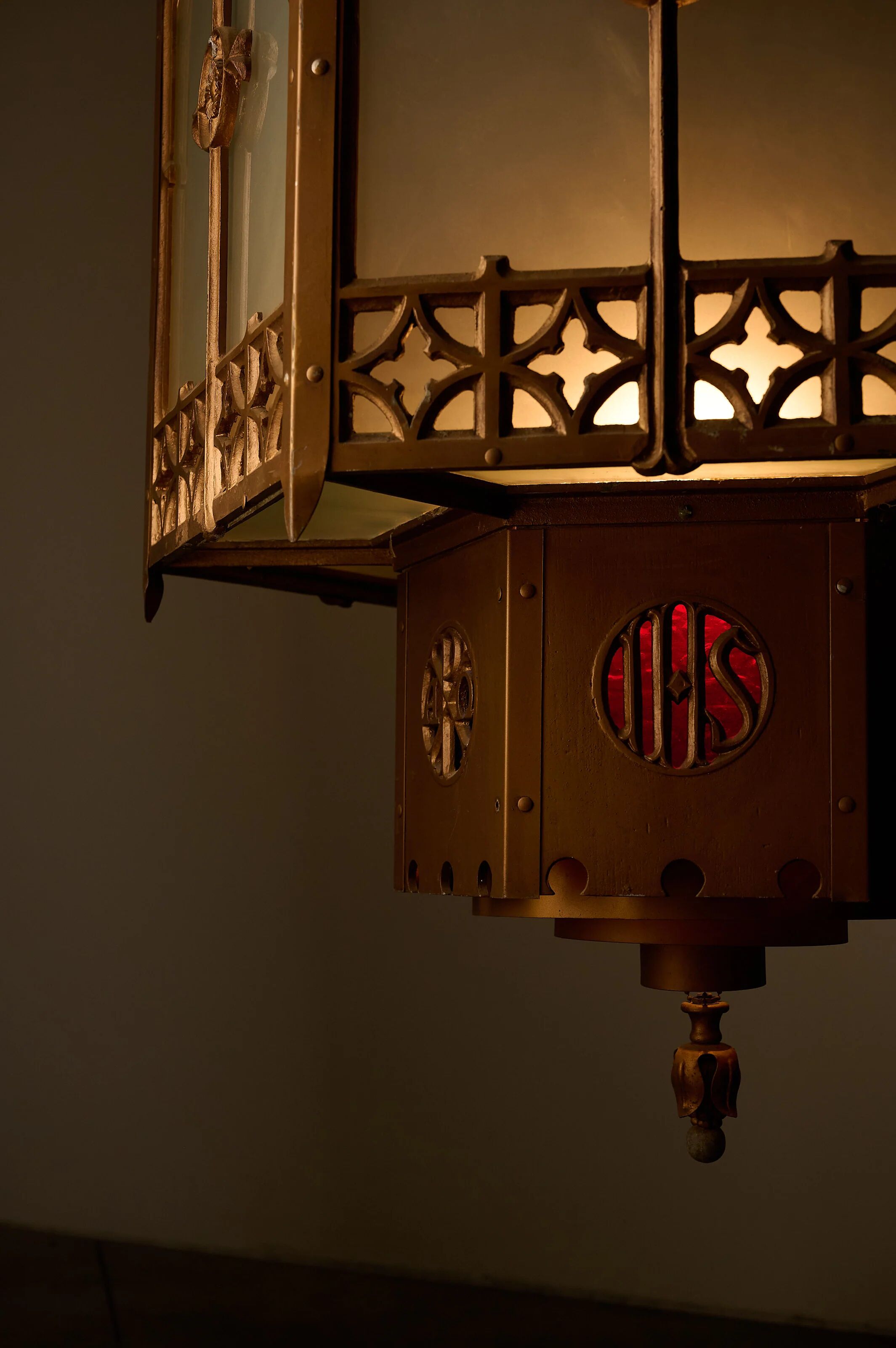 Monumental Art Deco Neo-Gothic Church Chandelier