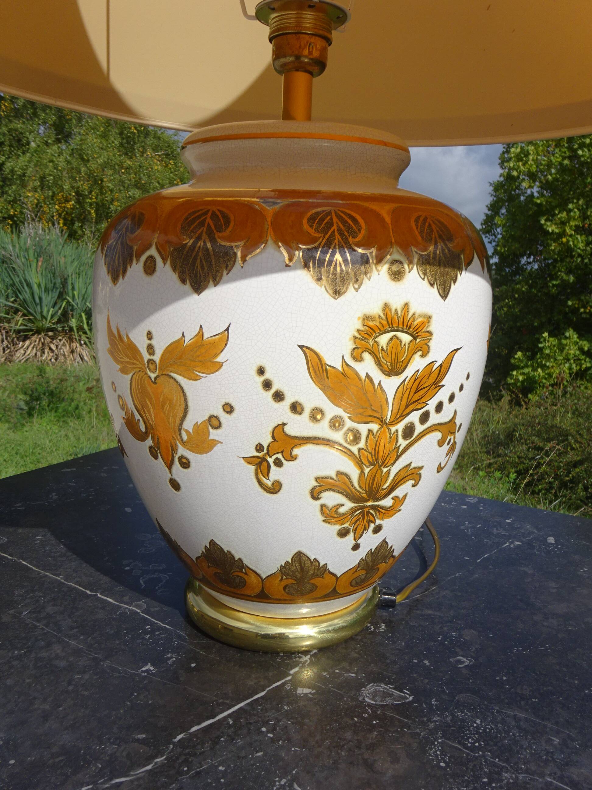 Large Louis Drimmer floor lamp, 74 cm in height.