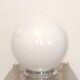 White opaline globe ceiling lamp – 50s/60s