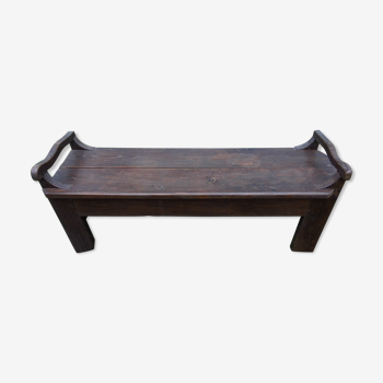 Farm bench, closed bed bench, nineteenth century Brittany