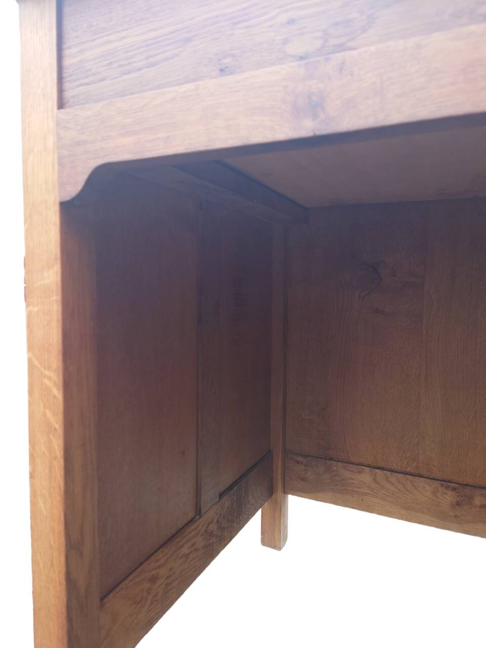 Solid oak sales desk, 1930