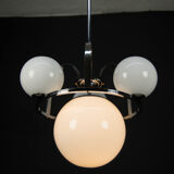 Bauhaus Chrome-plated Chandelier, 1930s