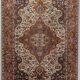 Handwoven Medallion Rug - With Flowers