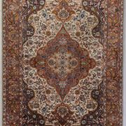Handwoven Medallion Rug - With Flowers