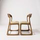 Paire de chaises traîneau Baumann