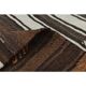 1970s vintage Turkish Oushak handmade wool cotton brown runner rug 170x317