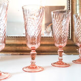 Lot of 6 Champagne flutes ROSALINE Arcoroc LUMINARC