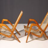 Pair of armchairs by Janěk Vaněk for Krásná Jizba, 1940´s, Czechoslovakia